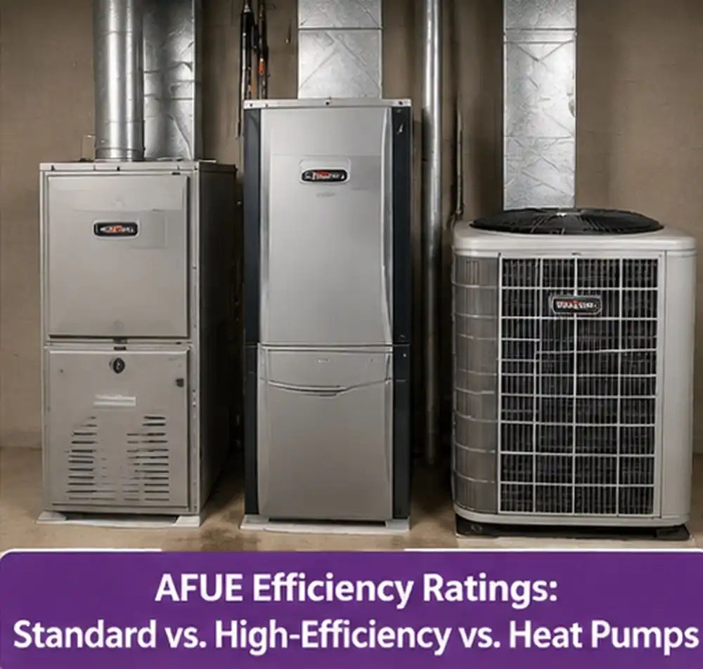 AFUE Efficiency Ratings Standard vs. High-Efficiency vs. Heat Pumps