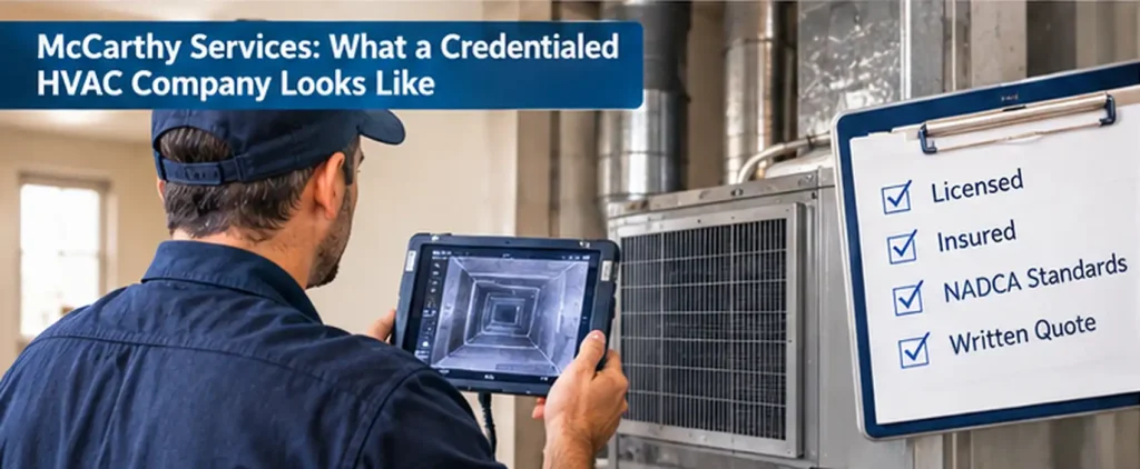 McCarthy Services: What a Credentialed HVAC Company Looks Like